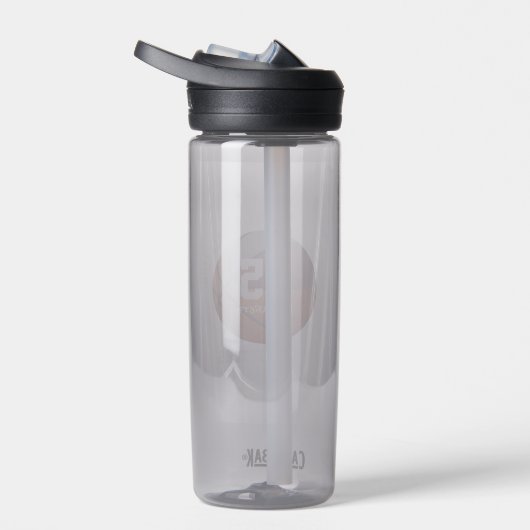 マルーン灰色のバスケットボールチームは男の子の女の子を色に ウォーターボトル (右面)