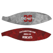 マルーン灰色チームカラーズ女の子の記念 バスケットボール (パネル)