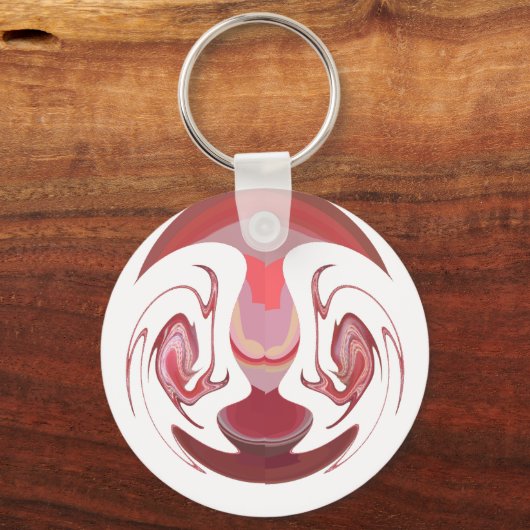 マルーン王:アフリカ素朴のラディアンステクスチャード キーホルダー (正面)