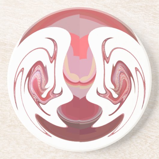 マルーン王:アフリカ素朴のラディアンステクスチャード コースター (正面)