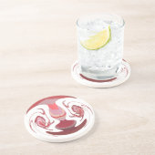 マルーン王:アフリカ素朴のラディアンステクスチャード コースター (側面)