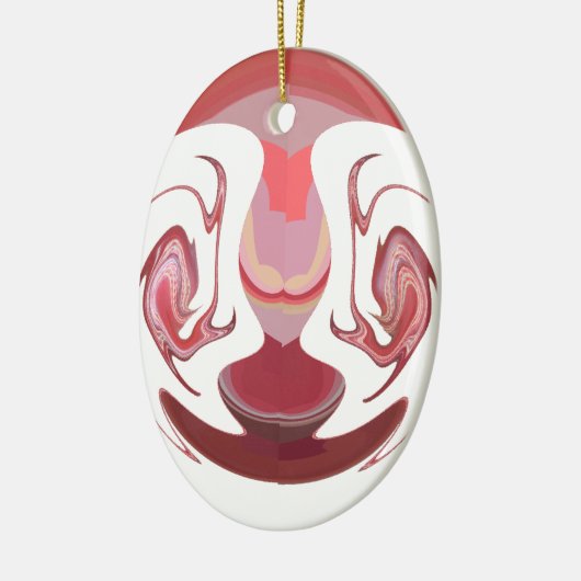 マルーン王:アフリカ素朴のラディアンステクスチャード セラミックオーナメント (左)