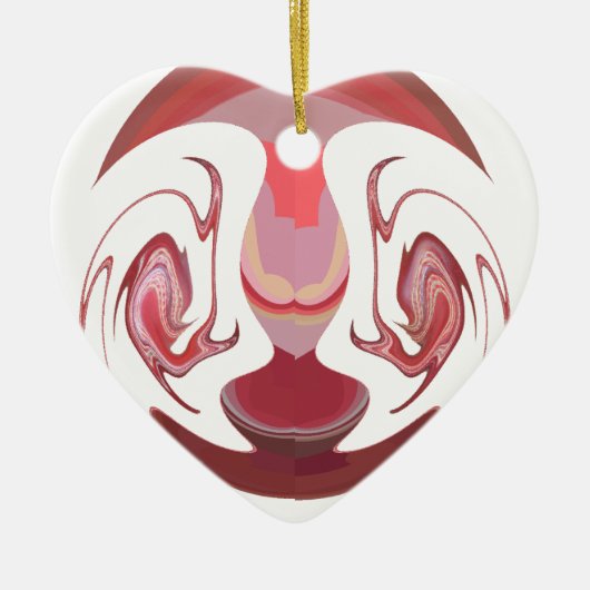 マルーン王:アフリカ素朴のラディアンステクスチャード セラミックオーナメント (正面)