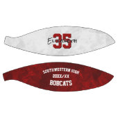 マルーン白チームカラーズ女の子の記念 バスケットボール (パネル)