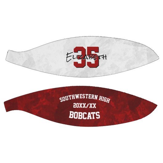 マルーン白チームカラーズ女の子の記念 バスケットボール (パネル)