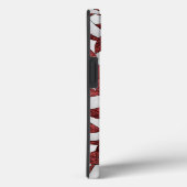 マルーン白バレーボールチームカスタムカラー女子 Case-Mate iPhoneケース (裏面 / 右)