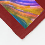 マルーン砂漠インスピレーション フリースブランケット (角)