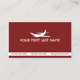 マルーン空シンプル機カスタム名刺 名刺