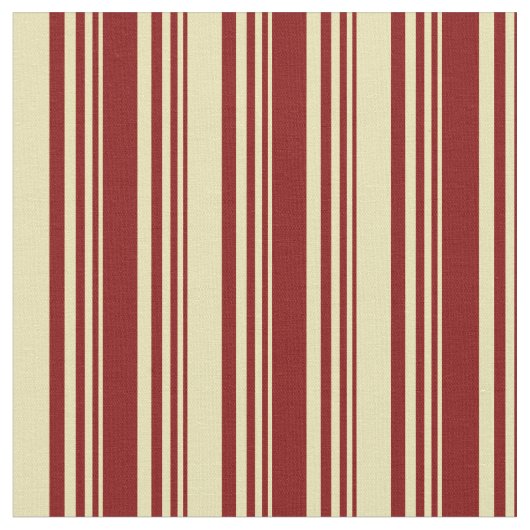 マルーン線とタン線 ファブリック (クローズアップ)