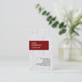 マルーン茶色がかった赤レンガの壁の名刺 名刺 (スタンド正面)