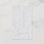 マルーン茶色がかった赤レンガの壁の名刺 名刺 (裏面)