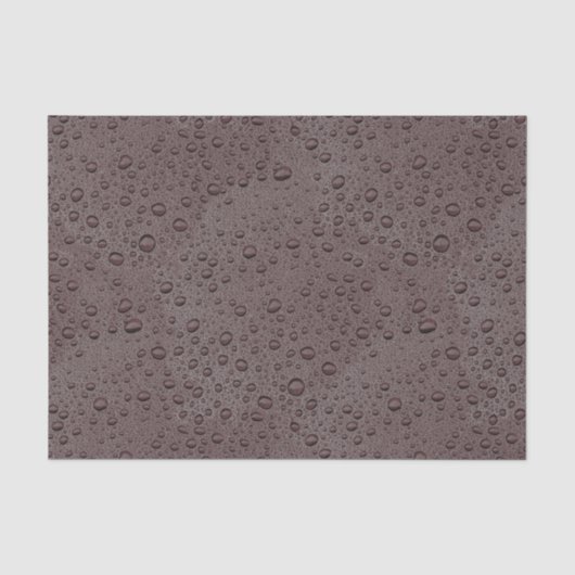マルーン茶色の水滴 薄葉紙 (正面)