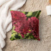 マルーン菊 クッション (ブランケット)