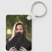 マルーン金ゴールドはっきりしたビッグアングルカットレター卒業 キーホルダー (裏面)