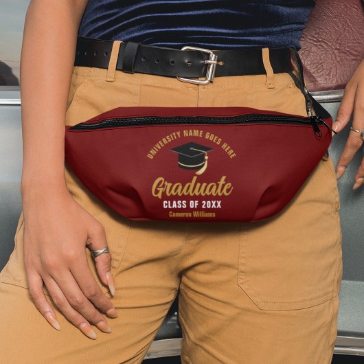 マルーン金ゴールドカスタム卒業2025年 ファニーパック