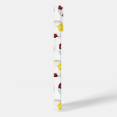 マルーン金ゴールドサッカーボールモノグラムの模様 Case-Mate iPhoneケース (裏面 / 右)