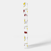 マルーン金ゴールドサッカーボールモノグラムの模様 Case-Mate iPhoneケース (裏面 / 左)