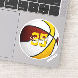 マルーン金ゴールドスクールクラブチームカラー シール