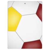 マルーン金ゴールドチームは子供たちサッカーコーチを彩る クリップボード (裏面)