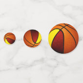 マルーン金ゴールドチームカラーバスケットボールパーティー コンフェッティ (裏面)