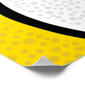 マルーン金ゴールドバスケットチームカラーパーティー歓迎 ポスター (角)