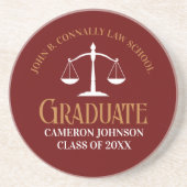 マルーン金ゴールドロースクール大学院記念碑 コースター (正面)