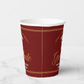 マルーン金ゴールド医学校卒業党 紙コップ (右)