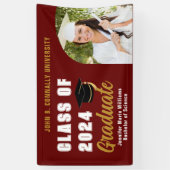 マルーン金ゴールド大学院写真修士会 横断幕 (縦)