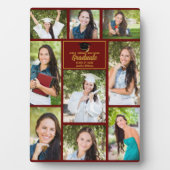 マルーン金ゴールド大学院写真部卒業 フォトプラーク (正面)