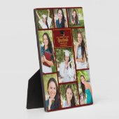 マルーン金ゴールド大学院写真部卒業 フォトプラーク (側面)