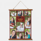 マルーン金ゴールド大学院写真部卒業 吊り下げ型タペストリー (正面)