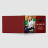 マルーン金ゴールド大学院写真2025卒業パーティー ゲストブック (全面)