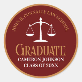 マルーン金ゴールド法学校卒業党 ラウンドシール