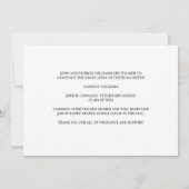 マルーン金ゴールド獣医学校の写真卒業 案内状 (裏面)