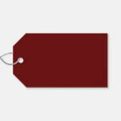 マルーン金ゴールド獣医学校卒業パーティー ギフトタグ (裏面横)