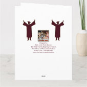 マルーン金ゴールド高校卒業カード カード (裏面)