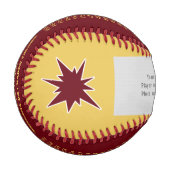 マルーン金ゴールド、カスタム野球場、選手のためのコーチ 野球ボール (正面左)