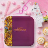 マルーン離れの感謝祭の友情 ペーパープレート (パーティー)