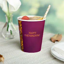 マルーン離れの感謝祭の友情 紙コップ