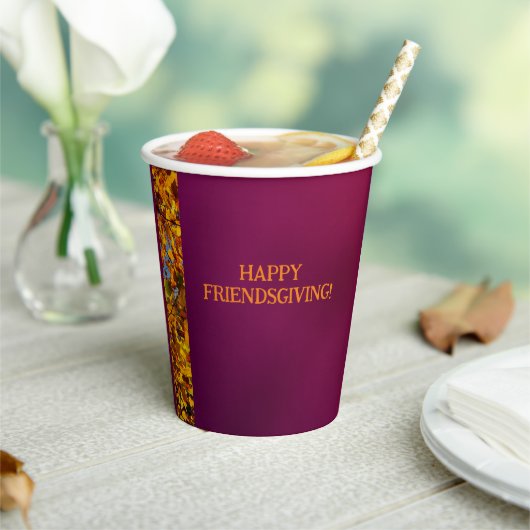 マルーン離れの感謝祭の友情 紙コップ (インサイチュ)