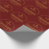 マルーン骨障害医学校卒業パーティー ラッピングペーパー (角)