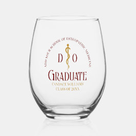 マルーン骨障害医学校卒業 ステムなしワイングラス