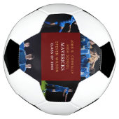 マルーン高校クール撮影パーソナライズされた サッカーボール (回転)