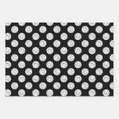 マルーン黒チームの色を調整バレーボール ラッピングペーパーシート (正面2)