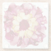 マルーン&イエローフラワーガラスコースター ガラスコースター (裏面)