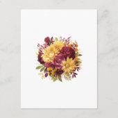 マルーン&イエローフローラ結婚ズゲスト詳細 エンクロージャーカード (裏面)