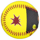 マルーン・バーグンディさん,パーソナライズされたソフトボール ソフトボール (正面左)