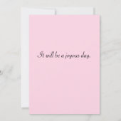 マルーン&ピンク結婚の窓 招待状 (裏面)