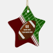 マルーン·フパーソナライズされたットボール·プレーヤー·オーナメント セラミックオーナメント (右)