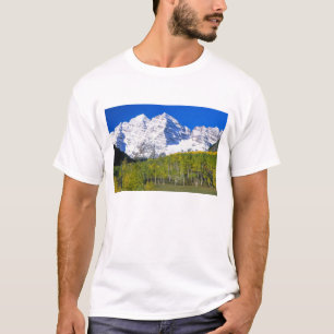 マルーン・ベルズと秋のポプラの森 Tシャツ
